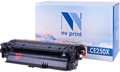 Картридж NVP совместимый NV-CE250X Black для HP Color LaserJet CM3530/ CM3530fs/ CM3530fs MFP/ CP3520 / CP3525/ CP3525dn/ CP3525n/ CP3525x (10500k)