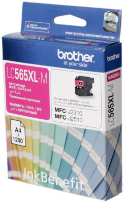 Картридж Brother LC-565XL-M (magenta), 1200 стр.