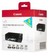 Картридж Canon PGI-29 MBK/PBK/DGY/GY/LGY Multipack набор (matte black, photo black, dark gray, gray, light gray), 5 шт