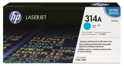 Тонер-картридж HP 314A (cyan), 3500 стр.