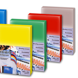 Обложки ProfiOffice, A4, пластик, 200 мкм, глянцевые, дымчатые, 100 шт.