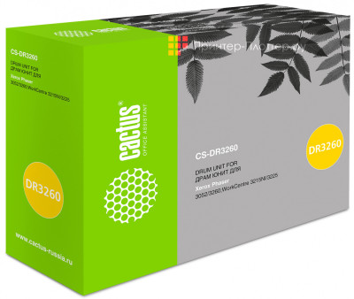 Блок фотобарабана Cactus 101R00474 CS-DR3260 черный ч/б 10000 стр. для PH 3052/3260 WC 3215/3225 Xerox