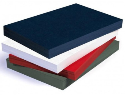 Обложки Гелеос, A3, картон, тиснение кожа, слоновая кость, 100 шт.