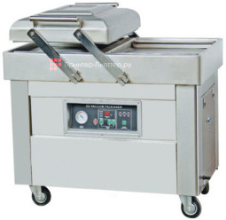 Напольная двухкамерная вакуум-упаковочная машина HUALIAN DZQ-400/2SB SS