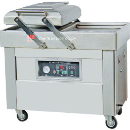 Напольная двухкамерная вакуум-упаковочная машина HUALIAN DZQ-400/2SB SS