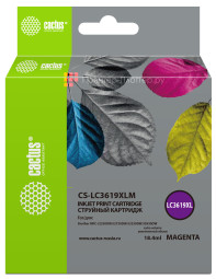 Картридж струйный Cactus CS-LC3619XLM пурпурный (19,4 мл) для Brother MFC-J2330DW/J2730DW/J3530DW/J3930DW