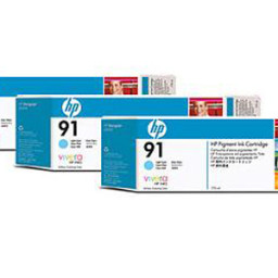 Картридж HP 91 комплект (light cyan) 3шт x 775мл