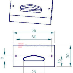 Paperfox тул для вырубки под дельта-слот Delta Hole Tool DP-1