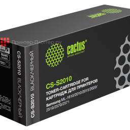 Картридж лазерный Cactus CS-S2010 черный (3000стр.) для Samsung ML-1610/2010/2015/2020/2510/2570/2571