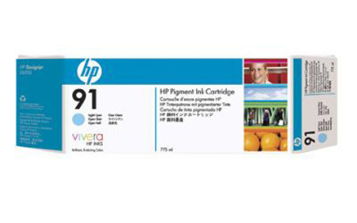 Картридж HP 91 (light cyan) 775мл