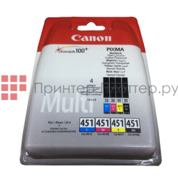 Картридж Canon CLI-451 набор (C,M,Y,K), 4шт.