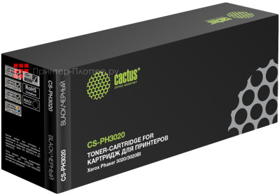 Картридж лазерный Cactus CS-PH3020 106R02773 черный (1500 стр.) для Xerox Phaser 3020/3020BI