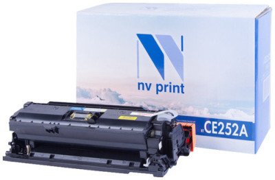 Картридж NVP совместимый NV-CE252A Yellow для HP Color LaserJet CM3530/ CM3530fs/ CM3530fs MFP/ CP3520 / CP3525/ CP3525dn/ CP3525n/ CP3525x (7000k)