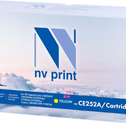 Картридж NVP совместимый NV-CE252A/NV-723 Yellow универсальные для HP/Canon Color LaserJet CP3525/ CP3525n/ CP3525dn/ CP3525x/ LBP 7750 i-Sensys 7750cd/ 7750Cdn (7000k)