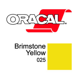 Пленка Oracal 8300 F025 (желтый), 80мкм, 1000мм x 50м (4011363177274)