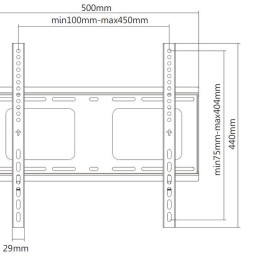 Exell настенный фиксированный кронштейн EXi-H1244-F