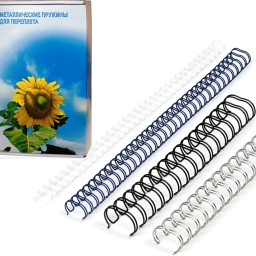 Пружины Office Kit металлические, шаг 3:1, диаметр 3/16, черные, 100шт