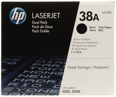 Тонер-картридж HP 38A (black) набор, 2 шт. x 12000 стр.
