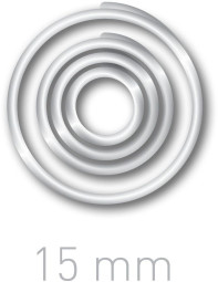 Кольца для переплета OPUS O.easyRing, 15 мм, прозрачные, 300 шт.