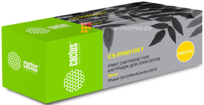 Картридж лазерный Cactus 106R03695 CS-PH6510XY желтый (4300 стр.) для Xerox Phaser 6510/WC6515