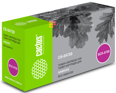 Картридж лазерный Cactus CS-S4720 черный (3000стр.) для Samsung SCX-4520/4720/4720F/4720FN