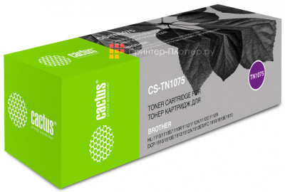 Картридж лазерный Cactus CS-TN1075 черный (1000стр.) для Brother HL-1110/1112/1510/1512/1810/1815