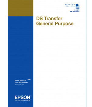 Бумага Epson DS Transfer General Purpose, для термотрансфера, A4 (210 x 297 мм), 87 г/кв.м (100 листов)