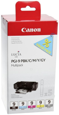 Картридж Canon PGI-9 PBK/C/M/Y/GY Multipack набор, 5 шт