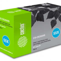 Картридж лазерный Cactus CS-CE255XS черный (12500 стр.) для HP LJ P3015