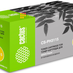 Картридж лазерный Cactus CS-PH3115 109R00725 черный (3000 стр.) для Xerox Ph3115/3120/3121/3130/3131/3132