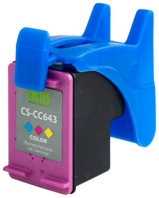 Картридж Cactus Cartridge CS-CC643 для HP DeskJet, ENVY, PhotoSmart C (color), 9 мл