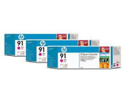 Картридж HP 91 комплект (magenta) 3шт x 775мл