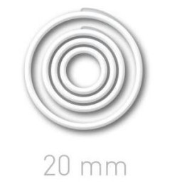 Кольца для переплета OPUS O.easyRing, 20 мм, белые, 160 шт.