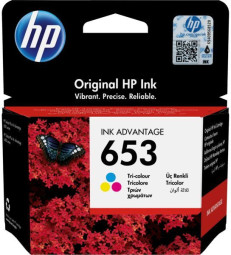 Картридж HP 653 Original Ink Advantage Cartridge (cyan/magenta/yellow), 200 стр.