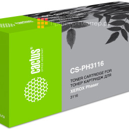 Картридж лазерный Cactus CS-PH3116 109R00748 черный (3000 стр.) для Xerox Phaser 3116