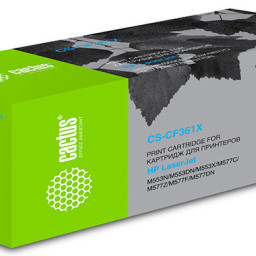 Картридж лазерный Cactus CS-CF361X голубой (9500 стр.) для HP CLJ M552dn/M553dn