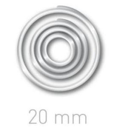 Кольца для переплета OPUS O.easyRing, 20 мм, прозрачные, 160 шт.