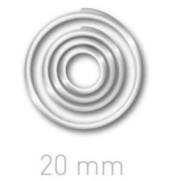 Кольца для переплета OPUS O.easyRing, 20 мм, прозрачные, 160 шт.