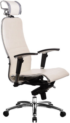 Офисное кресло Метта SAMURAI K-3 (белый лебедь)
