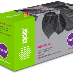 Картридж лазерный Cactus CS-TN135M пурпурный (4000стр.) для Brother DCP-9040/ 9042/9045/HL-4040/4050/4070
