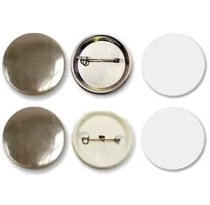 Заготовки для значков Bulros, диаметр 32 мм, 200 шт.