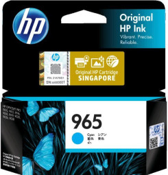 Картридж HP 965 Original Ink Cartridge (cyan), 11 мл
