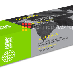 Картридж лазерный Cactus CS-CE312A желтый (1000 стр.) для HP LJ CP1012Pro/ CP1025