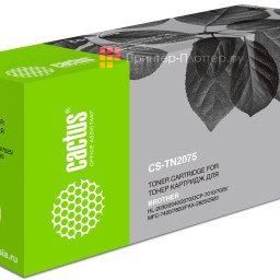 Картридж лазерный Cactus CS-TN2075 черный (2500стр.) для Brother DCP-7010/7010R/7020/7025/7025R/FAX-2820/2825/2825R/2920/2920R/HL-2030/2030R/2040/2040R/2070N/2070/2070NR/MFC-7225/7225N/7420/7420R/7820/7820N/7820NR/7820R