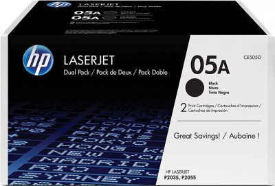 Тонер-картридж HP Laser Jet 05A (black), 2 шт. (PP034965)