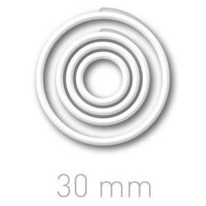 Кольца для переплета OPUS O.easyRing, 30 мм, белые, 60 шт.