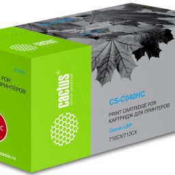 Картридж лазерный Cactus CS-C040HC голубой (10000стр.) для Canon LBP 710CX/712CX I-Sensys