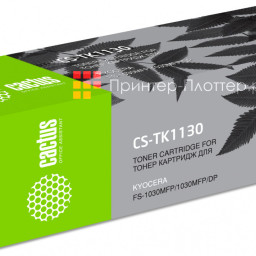Картридж лазерный Cactus CS-TK1130 черный (3000 стр.) для Kyocera FS-1030/1130