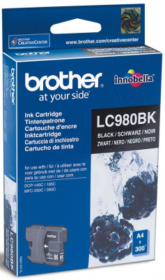 Картридж Brother LC-980BK (black), 300 стр.