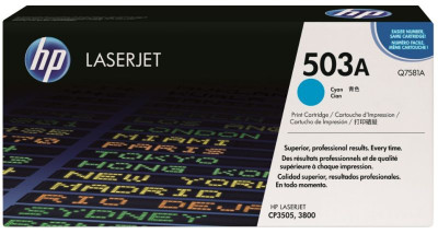 Тонер-картридж HP 503A (cyan), 6000 стр.